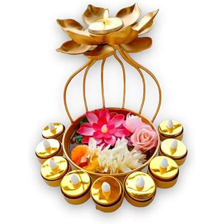 Buy Brass Gallery Brass Diwali Puja Oil Diya Kashi Samayi for guft ...