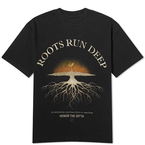 Honor the Gift Roots Run Deep T-Shirt Black | END. (GB)