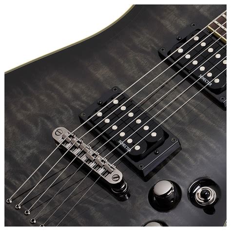 Schecter Omen Extreme-6 Electric Guitar, See Thru Black at Gear4music