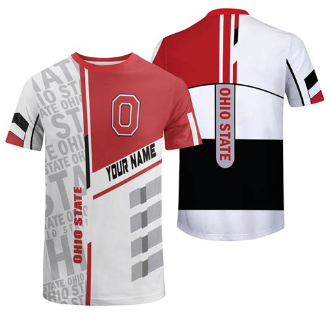 Unisex Customized Ohio State T-Shirt 100% Polyester- Personalized Prem ...