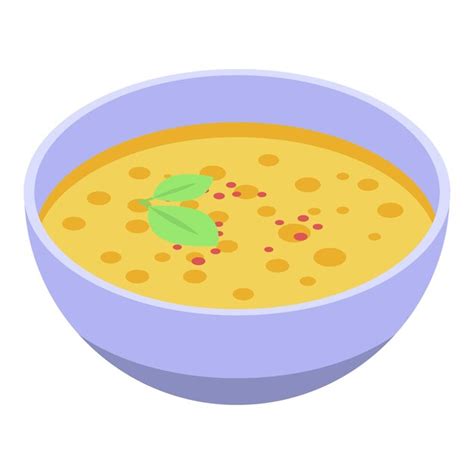 Ícone de sopa de milho isométrico do ícone vetor de sopa de milho para ...