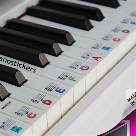 Image result for 36 Key Keyboard Notes Stickers