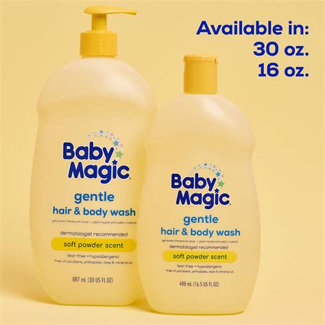 Buy Baby Magic Tear-Free Gentle Hair and Body Wash, Soft Powder Scent ...