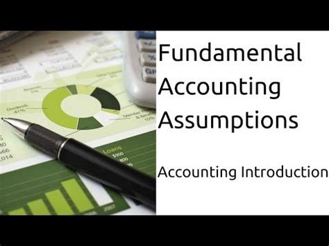 What are Fundamental Accounting Assumptions (Introduction) Video ...