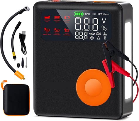 Batería para coche (2000 A, 13000 mAh, arrancador de batería de coche ...