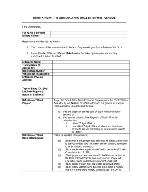 2015 Form ZA Sworn Affidavit - B-BBEE Qualifying Small Enterprise ...