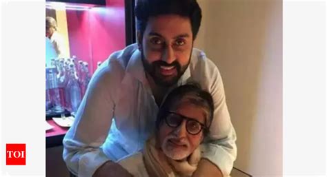 Abhishek Bachchan accompanies father Amitabh Bachchan for his weekly ...