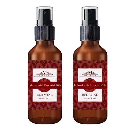 Red Wine Scented Room Spray 200ml(Pack of 2 x 100ml) – Mecraaz