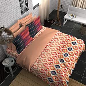 BOUTIQUE LIVING Rangrez 210 TC King Size Bedsheet with 2 Pillow Covers ...