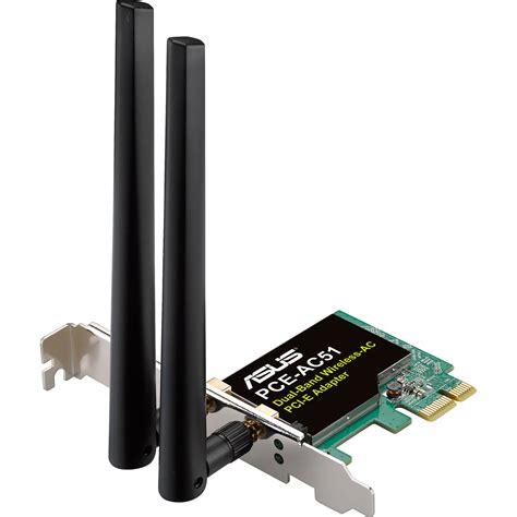 ASUS Wireless AC750 PCIe Dual-Band 802.11ac Wi-Fi Card PCE-AC51