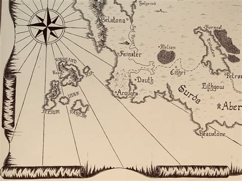 Hand-drawn Map of Alagaësia Eragon - Etsy Finland