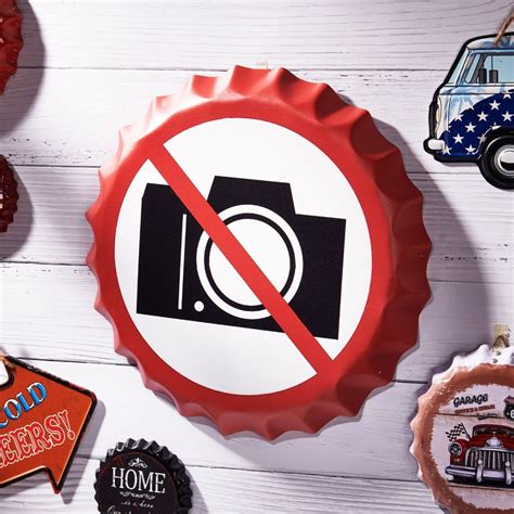 Bottle Caps wall decor sign - No-Photography (14"x14") — eazy wagon