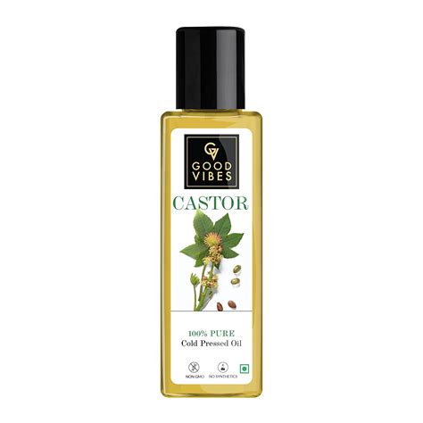 Buy Good Vibes 100% Pure Castor Cold Pressed Carrier Oil For Hair ...