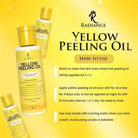 Yellow Peeling Oil by Radiance - Skin Peeling - Body Peeling Dry Skin ...