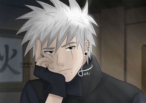 kakashi without a mask by toriverso on DeviantArt