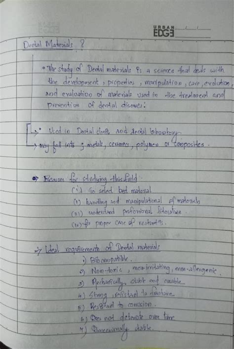 Dentalmaterials - DENTAL MATERIALS INTRO - BDS - KUHS - Studocu