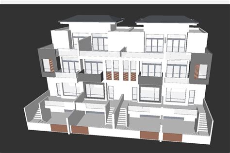 3农村25万别墅款式二层自建房设计图，外观简约大气_农村房屋设计图纸_农村自建房设计图纸_乡村别墅设计图纸及效果图大全-柏竣设计