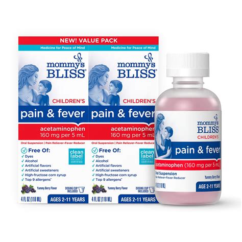 Children's Fever Reducer Value Pack 8oz - Mommy's Bliss