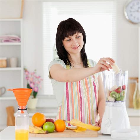 Collapsible Heat Resistant Silicone Funnel - Multicolour