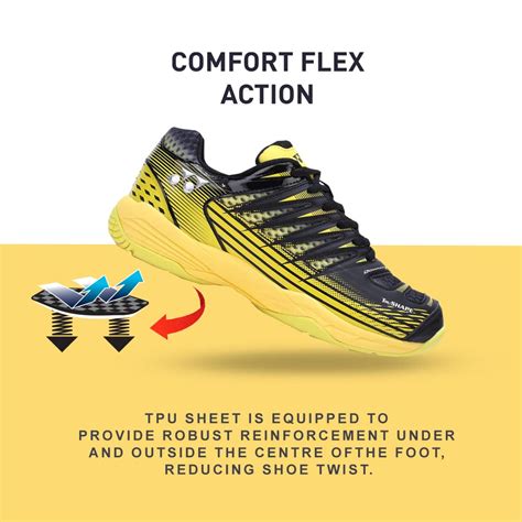 Yonex Tour Dominant 2 Mens Badminton Shoes (Black Neon/Yellow ...