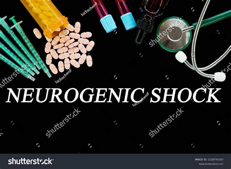 Neurogenic Shock Text On Medical Background Stock Illustration ...