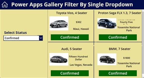 Image result for Power Apps Gallery Example