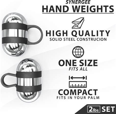 Buy Synergee Cardio Hand Weights. Steel Hand Weights Dumbbell Set with ...