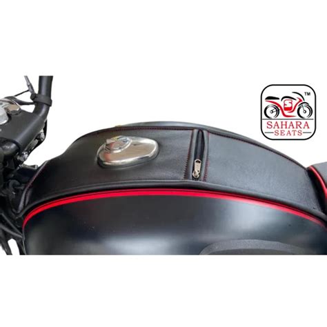 Leather Finish Tank Strap/Tank Cover For R.E Classic 350/500 – Moto Marvels