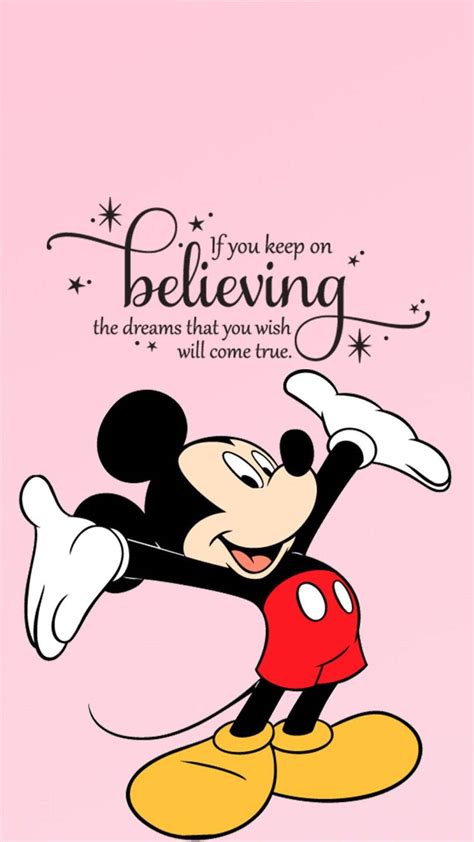 Download Motivational Quote Mickey Mouse Iphone Wallpaper | Wallpapers.com