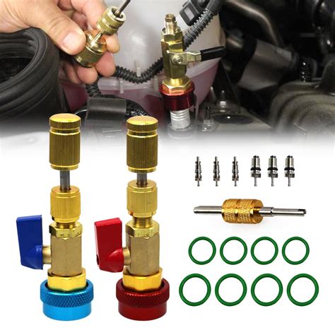 RYANSTAR RACING 17Pcs R134A R1234YF Valve Core Quick Remover Installer ...