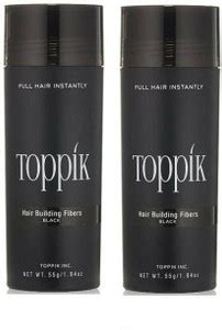 toppik Hair Fibers For Hair Loss Concealer, Regrowth & Styling Black ...