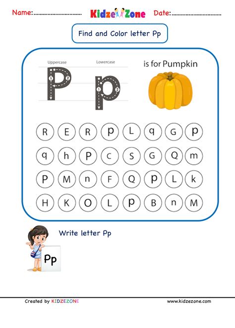 The Letter P Worksheets Free Printable Halloween Themed Letter P