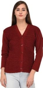 SatSun Women Button Self Design Cardigan Price in India - Buy SatSun ...