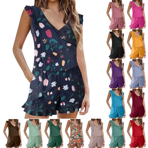 Gamivast Women's Romper in Bra and Pockets Polyester Swimsuit, Size M ...