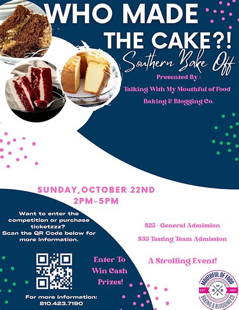 Who Made the Cake?! Southern Bake-Off Competition, Coolidge Park ...
