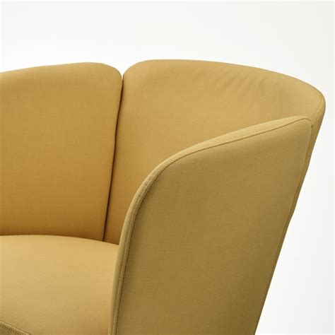 HERRÅKRA armchair, Diseröd dark yellow - IKEA