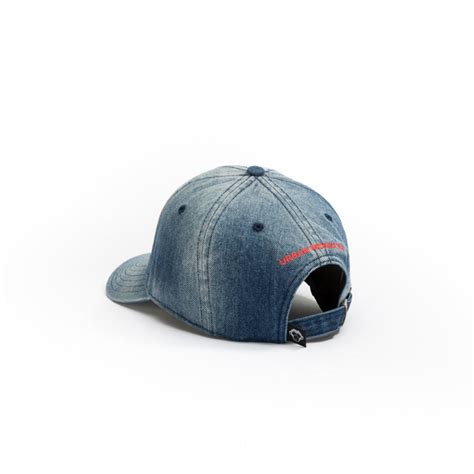 IDGAF Denim Dad Cap – Vintage Faded Blue Baseball Cap | Urban Monkey ...