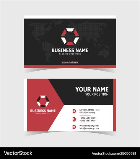 2 Sided Business Card Template 的图像结果