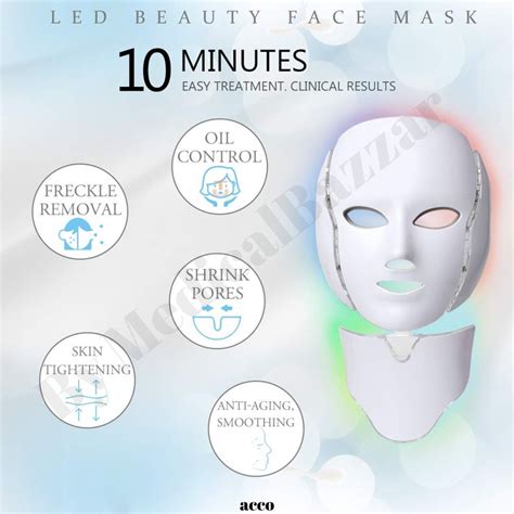Buy acco LED Face Mask Light Therapy - 7 Color online-MedicalBazzar