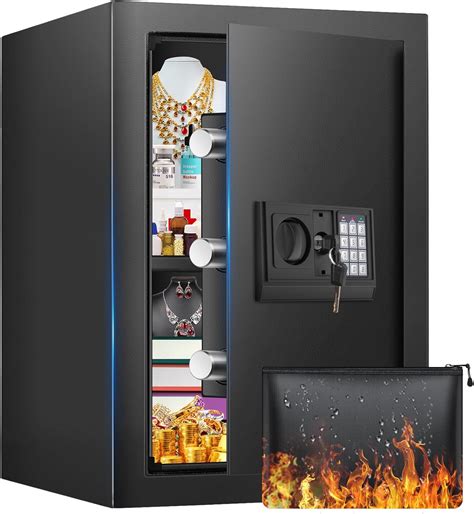 16.54 Inches Tall Safe Box, 2.5 Cuft Home Safe with Fireproof ...