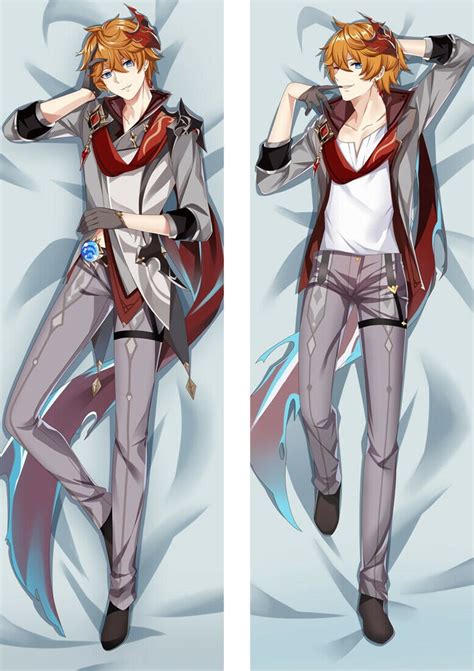 Genshin Impact Tartaglia Dakimakura Anime Hugging Body Pillow Cover ...