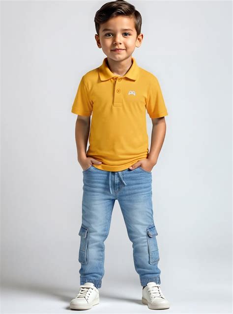 Buy Boys Solid Polo T-shirt Online at just Rs. 299.0 - 1000015354711 ...