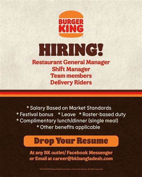We are Hiring! 👑 Join the King’s crew and be part of a brand that’s all about flavor, fun, and ...