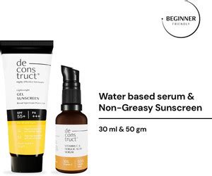deconstruct Sunscreen - SPF 50 PA+++ Sun Protect Duo | 10% Vitamin C ...