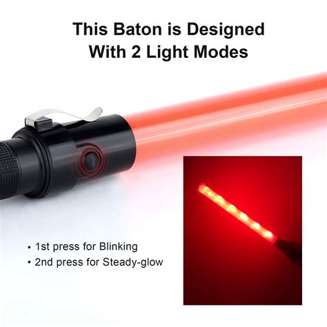 Buy 21 inch Signal Traffic Safety Baton 4 Piece 6 Led Light ...