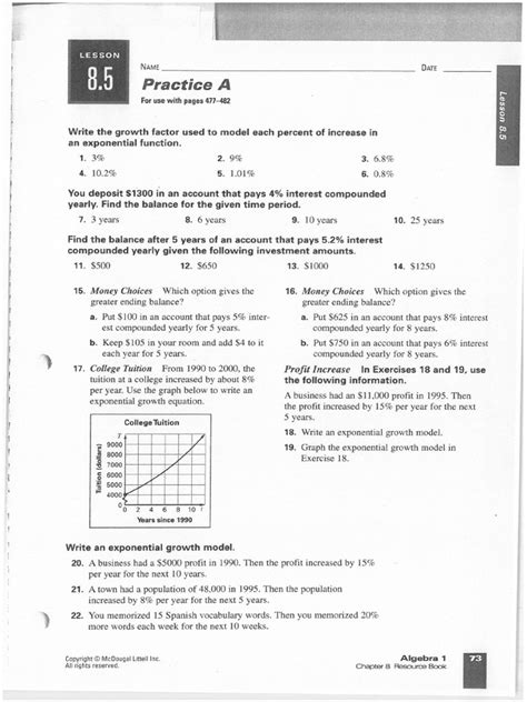 High Level Exponential Function Practice Problems 的图像结果