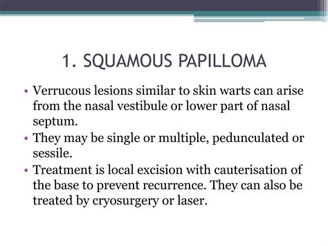 Neoplasms of nasal cavity | PPTX