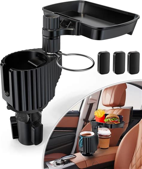 Amazon.com: ZPSNDP Upgraded Car Cup Holder Tray, 4 in 1 Extendable Cup ...