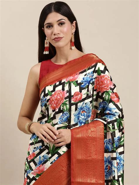 Exclusive Digital Kalamkari Print Pattu Banarasi Silk Saree