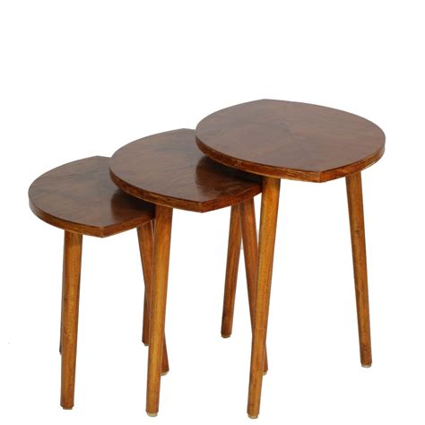 Nesting Table, Wood Nesting Table, 3 Nesting Table, Leaf Nesting Table ...